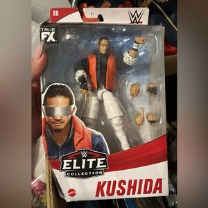 Mattel WWE Elite Kushida Figure with Orange and White Outfit